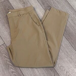 Fabletics The Only Pant Mens 33x32 Tan Khaki Performance Chino Golf Preppy